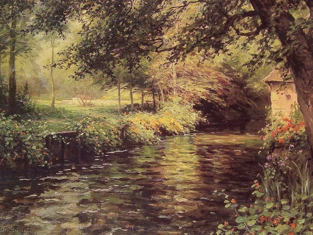 Louis Aston Knight A Sunny Morning at Beaumont-Le Roger